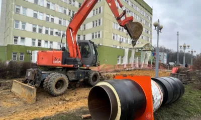 В Орле на ул. Раздольной ремонтируют магистральную тепловую сеть