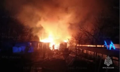 В Орле два человека госпитализированы в результате пожара в дачном доме