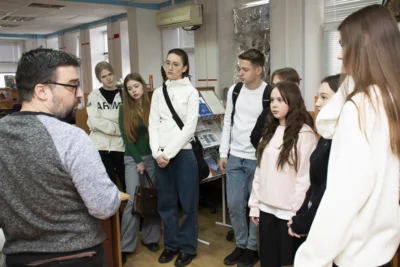 Фото 1. Студенты ОГУ побывали в гостях у «Орловской правды»