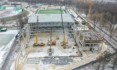 Губернатор рассказал о ходе строительства футбольного манежа в Орле