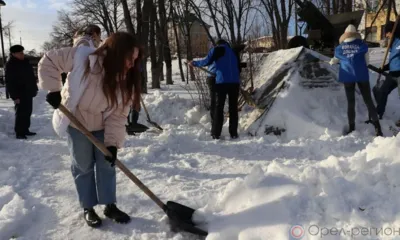 В Орловской области проходит акция «Снежный десант»