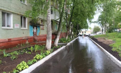 В Орле в 2022 году в рамках нацпроекта «Жильё и городская среда» отремонтировали первый двор