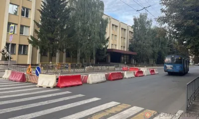 В Орле до 15 сентября перекрыли одну из полос движения по ул. Полесской