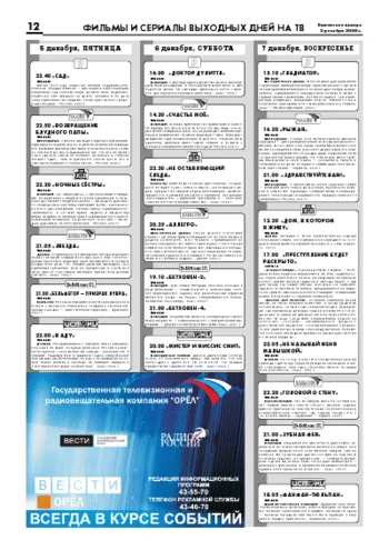 Орловская правда 2008-12-05