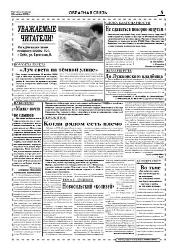 Орловская правда 2008-11-28