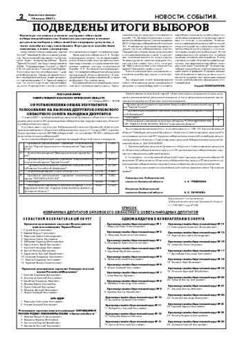 Орловская правда 2007-03-16