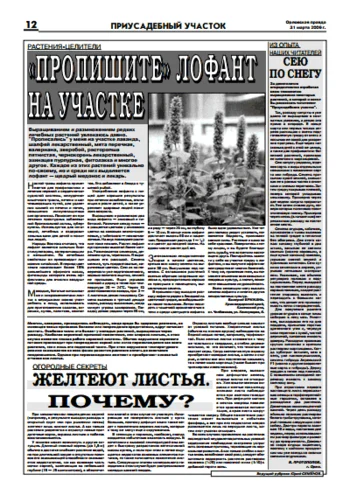 Орловская правда 2006-03-31