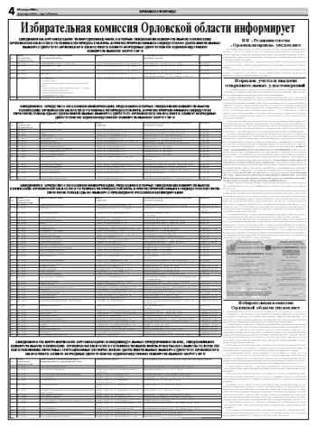 Орловская правда 2008-01-24
