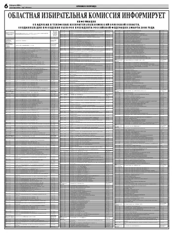 Орловская правда 2008-02-05