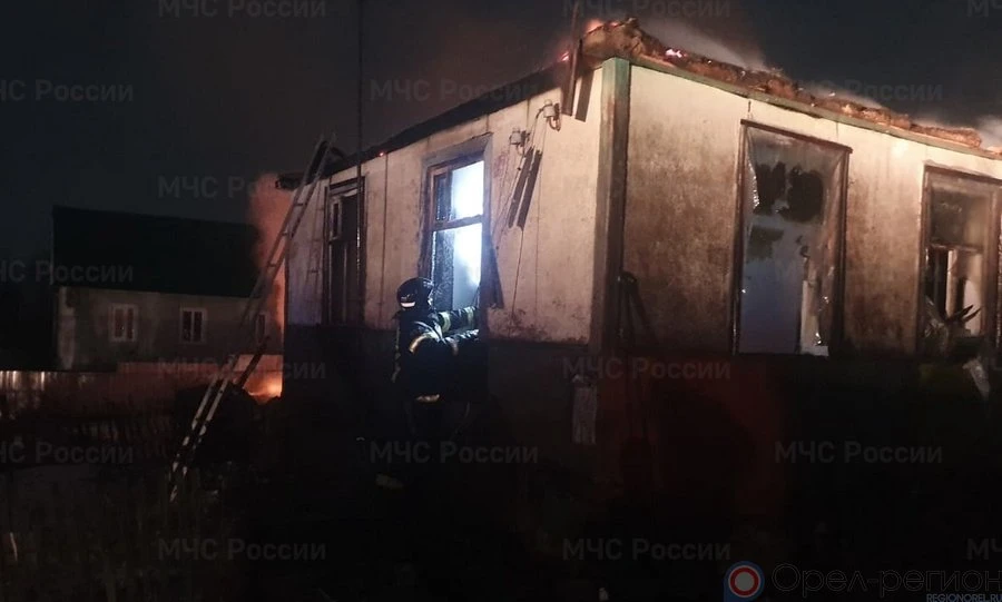 В пожаре под Орлом погибли 3 человека