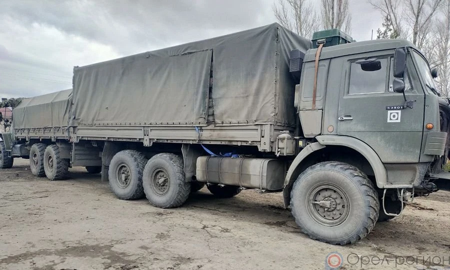 На Луганское направление из Орла отправлен груз со строительными материалами и продуктами